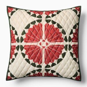 Andrew Ludick for West Elm Holiday Folk Quilted Euro Shams Set of 2